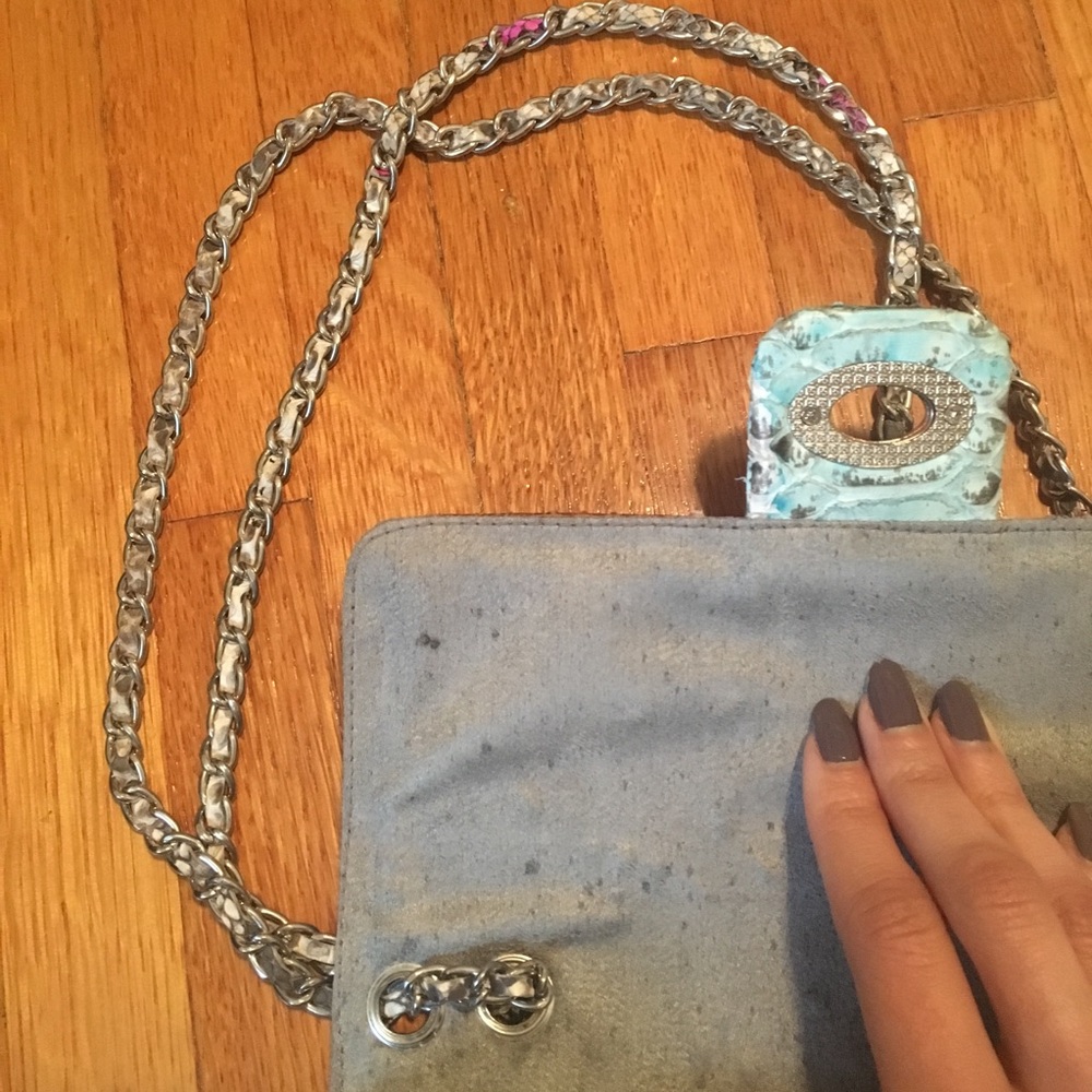 New Python Leather Multicolor Crossbody Purse - image 7